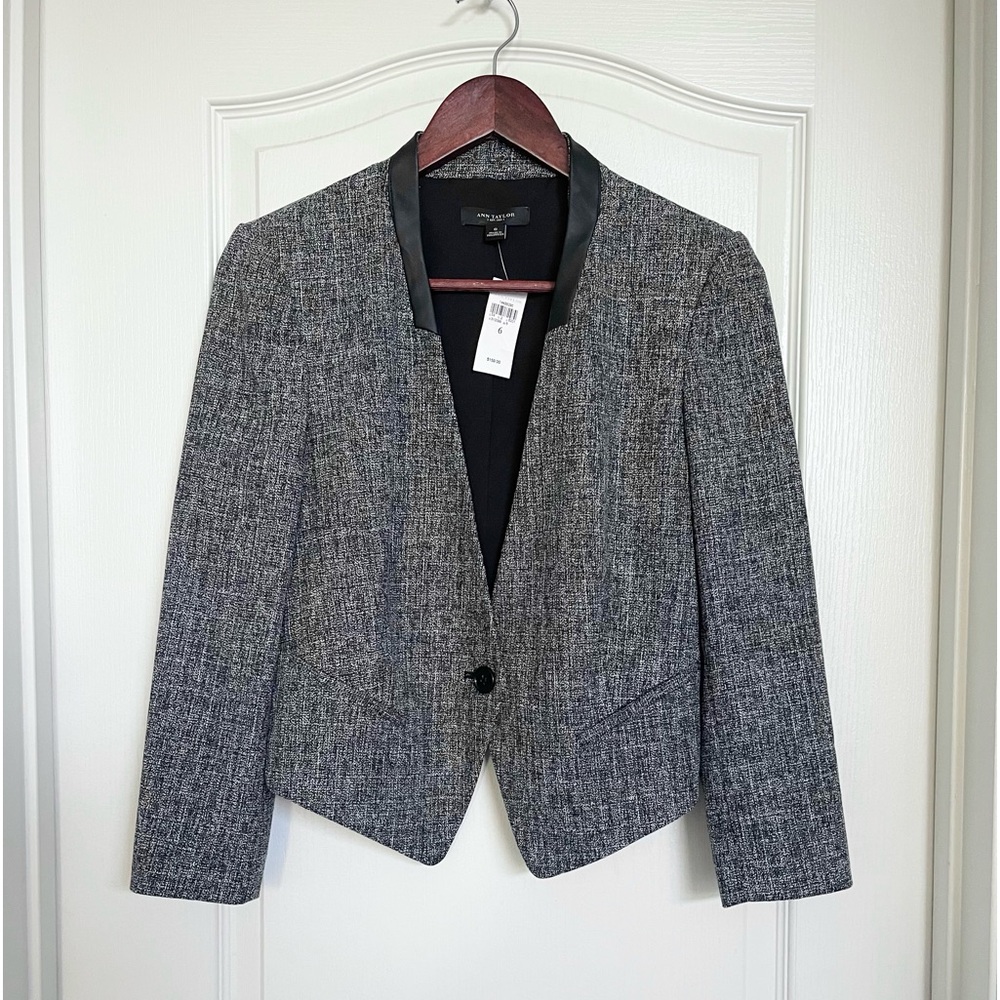 Ann Taylor Tweed Blazer Jacket